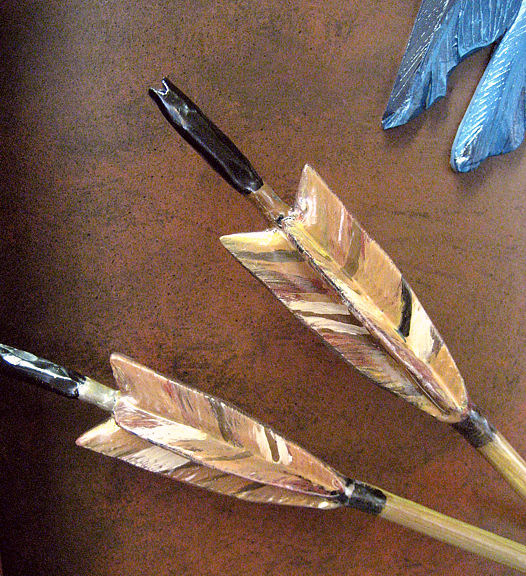 Arrow fletch detail