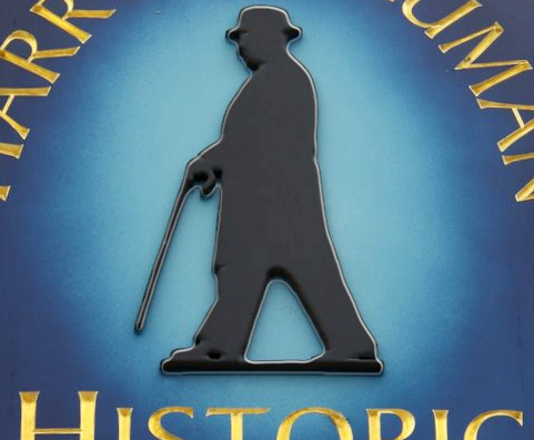 Harry S. Truman completed sign closeup